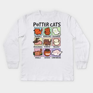 Potter Cats Kids Long Sleeve T-Shirt